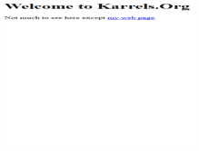 Tablet Screenshot of karrels.org